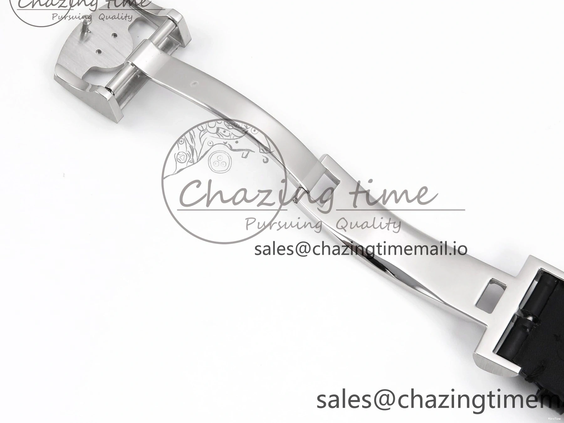 MIROTIME 0127 Portugieser Automatic SS IW501704 APSF 1:1 Best Edition Blue Dial on Black Leather Strap A HighPerformance 7008